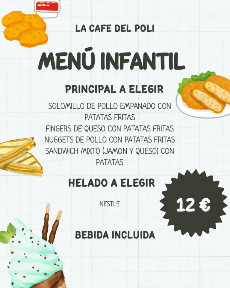 menu infantil